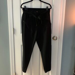 Modern Ambition Delightfully Technical‎ Paper Bag Tie Black Pant